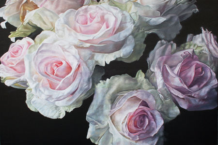 Roses Oil on Canvas 36" x 48" 2020